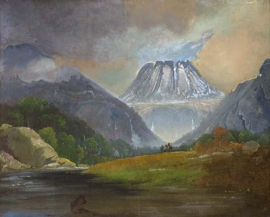 Peder Balke Gaustatoppen oil painting picture